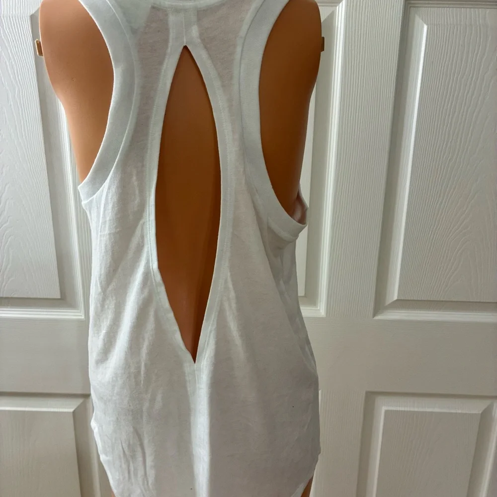 PINK Victoria's Secret White and Gold Tank Top - Picture 4 of 5